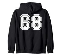 68 Numero 68 Sessantotto Team Sports Graphic Matching Varsity Felpa con Cappuccio