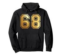 68 Numero Sessantotto Team Sport Grafica Varsity Matching Felpa con Cappuccio