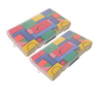 68 pezzi di forme 3D per l'insegnamento della matematica - Blocchi di