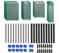 68 Pezzi Scheda PCB Doppia Faccia, 20 Pezzi Circuito Stampato Prototipo PCB Board Universale, 20 Circuiti Breadboard Perforati, per Saldatura e Fai Da Te Progetto