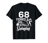 68 Years And Still Swinging Golf 68 Anni Compleanno Uomo Maglietta