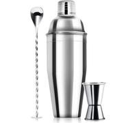 680,4 g Cocktail Shaker, Juice Mixer, Martini Shaker, Freddo Drink Fast, 3 pezzi Barista Shaker Bar strumenti Set con misurino, cucchiaio di miscelazione, filtro Barista incorporato