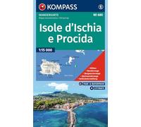 680 isole d'ischia e procida: Wanderkarte - inklusive Offline-Verwendung in der KOMPASS-App. Wanderwege.