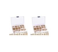 680 Pezzi M2 M2.5 M3 M 4 M 5 M6 Assortimento di Dadi Zigrinati Metrici Set di Dadi con Inserti Filettati In Ottone Heat Set per Stampa 3D