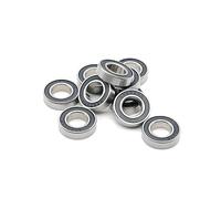 6800-2RS Cuscinetto 10x19x5 Mm 6800RS Cuscinetti a sfere metrici a sezione sottile for mozzo bicicletta Mozzi anteriori posteriori Ruota 6 pezzi