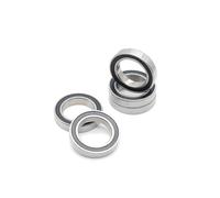 6802 RS Bearings 15 x 24 x 5 mm Bike Pivot Chrome Steel Black Sealed with Grease 6802LLU Cart Balls Bearing 4 pezzi