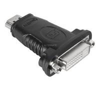 Goobay 68098 Adattatore HDMI/DVI-D, Placcato Nickel, Nero