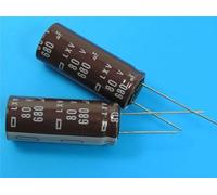 680uF 80V 105° 16x40mm LXV Condensatore el. rad. long life Nippon ( =20 PEZZI )