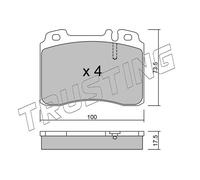 683.0 TRUSTING Kit pastiglie freno, Freno a disco per MERCEDES-BENZ