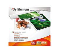 TITANIUM - PP525-04T - Pouches - A6 - 111x154 mm - 2x125 micron - Titanium - conf. 100 pezzi - 68539 - Conf. da 1 Pz. - PP525-04T