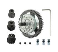 6878 ingranaggio differenziale in metallo frizione per gocce completa 50t 52t 53t 54T Compatibile con veicoli 4x4 4x4 in da 10 in come modelli 4x4 Stammede Rustle(52T)