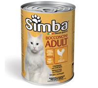 688877 Q.TA' 24 CIBO GATTO MONGE SIMBA 415 G BOCCONCINI POLLO