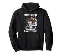 68th Birthday The Bear Legends October 1957 68 Years Old Men Felpa con Cappuccio