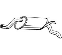 69 CV SILENZIATORE POSTERIORE PER FIAT Punto CAS/Cod Sp 188 1.3 JTD KW 51 CV 69