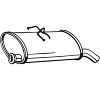 69 CV SILENZIATORE POSTERIORE PER PEUGEOT Partner Origin CAS/Lim. Sp. G 1.9 D KW