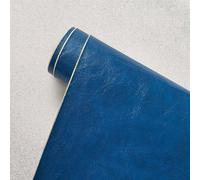 69 x 200 cm Patch di Riparazione in Ecopelle Adesiva per Riparazioni e Strappi Sedili Rammendare Un Divano o Poltrona in Pelle, Giacca, Zaino,Strappi, Bruciature Blu Reale