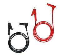 69381 Cavi di prova con clip a coccodrillo per multimetro Klein Tools e cavi di ricambio per spine a banana resistenti, 0,9 m