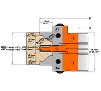 695.015 CMT 695.015 - COPPIE DI COLTELLI PER SET DI 3 TESTE PER ANTINE E PORTONC