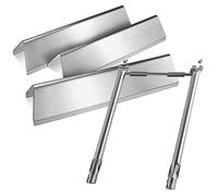 69785 Tubo bruciatore con 7635 Flavorizer Bars per Weber Spirit 200 Serie, guide aromatiche e bruciatori a gas di ricambio per Weber Spirit I & II E210/220, S210, S220 (con pomelli anteriori del