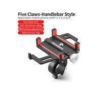 (-699-BR) Supporto per cellulare per moto, e-bike, smartphone, lega di alluminio lavorata CNC,