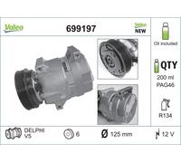 699197 VALEO Compressore, Climatizzatore per RENAULT