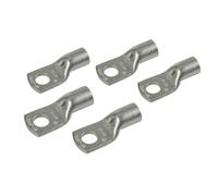 Set 5 pz capicorda da graffare in rame stagnato - sezione 50 mm² - foro 10 mm