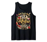 69th Birthday Queen Chapter 69 Fabulous Since 1957 Women Canotta
