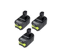 6Ah, Compatibile Con RYOBI, Batteria 18V P108, Batteria 18V One+ Plus, Utensili Elettrici Agli Ioni Di Litio Da 18 Volt P104 P107 RB18L50 RB18L20 P108(3 battery)