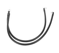 6AWG Battery Cable, 1ft Extra Soft Rubber Battery Box Internal Negative Power Cable, Heavy Duty 6 Gauge Solar Marine Wire with SC35-2 & 90° SC16-6 Terminals for RV, Boat, and Car (30cm / 11.81in)