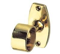 6BLISTER PASSANTE CORRIMANO OTTONE TUBO DA AVVITARE DIAMETRO 30MM LUCIDO