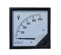 6C2 Tipo puntatore DC voltmetro 1000V 1500V 600V Pannello voltmetro analogico Misuratore di tensione Contatori elettrici(DC0-100V)