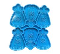 6Cells Stampi in resina epossidica Ornamenti in resina Stampi a forma di re Stampo per colata in resina fai da te Materiale in silicone Strumenti per la produzione manuale Stampi in silicone Oranment