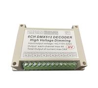 6CH AC Triac Dimmer High Voltage DMX512 Decoder Controller AC Triac DMX Dimmer AC110-220V