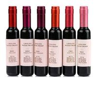 6Colors Wine Lip Tint Natural Liquid Lipstick, Lady Long Lasting Mini Make Up Lip Gloss Matte Lip Sticks Wine Bottle, Valentine's Day Gift Kit, Mother's Day Gift (6pcs)