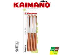 6COLTELLI KAIMANO ORIGINALI SET LAMA SEGHETTATA INOX TAVOLA DINAMIK LUNGA DURATA