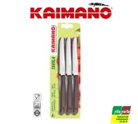 6COLTELLI KAIMANO ORIGINALI SET LAMA SEGHETTATA INOX TAVOLA DINAMIK LUNGA DURATA