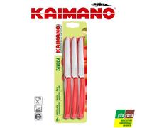 COLTELLI 6 PEZZI DA TAVOLO KAIMANO DINAMIK ROSSI