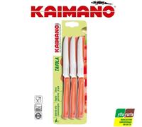 6COLTELLI KAIMANO ORIGINALI SET LAMA SEGHETTATA INOX TAVOLA DINAMIK LUNGA DURATA