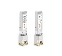 6COM Confezione da 2 ricetrasmettitori SFP+ 10GBase-T SFP+, modulo in rame da 10G SFP+ a RJ45 per Cisco SFP-10G-T-S, Ubiquiti UF-RJ45-10G, Netgear, D-Link, Supermicro, TP-Link, fino a 30 m