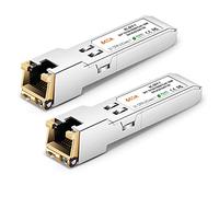 6COMGIGA 10/100/1000BASE-T SFP RJ45 rame, 1.25G modulo ricetrasmettitore per Cisco GLC-T/SFP-GE-T/GLC-TA, Mikrotik S-RJ01, fino a 100 m [2 confezioni]