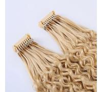 6D Estensioni Dei Capelli Veri Dei Capelli Umani, #613 Estensione Dei Capelli Biondi Remy Capelli Acqua Onda Perm E Tintura Dei Capelli, Nessuna Traccia Installazione Veloce, 10 Righe,26inch