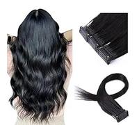 6D Prima Generazione Estensioni Dei Capelli 6D Macchina Rapida No-Trace Estensione Dei Capelli Veri Dei Capelli Umani Senza Cuciture Capelli Lisci Setosi Per Le Donne, 10 Righe,16inch