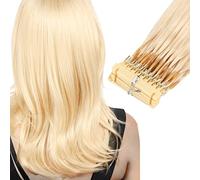 ,6d1 gold,10in,Ciocche Di Capelli 6d Di Seconda Generazione "no-Trace" per La Cura Dei Capelli, Capelli Veri, Senza Grovigli, Design a 5 Ciocche per Fila