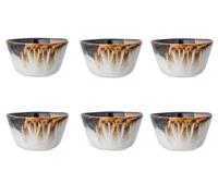 6er Set Ciotola Cereali Jules D.15cm Grigio Braun Terraglia BLOOMINGVILLE