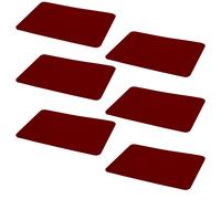 6er Set Feltro da Tavolo 44 X 30 CM Qualità Superiore Sottobicchieri IN Bordeaux