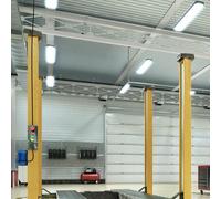 6er Set LED Soffitto Bagno Luce Officina Industriale Lampada Diurna Camera Umida [EEK: G]