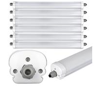 6er Set LED Vasche Tubi Luci Officina Luci Diurne Faretto Soffitto Lampade [EEK: Non valutato]