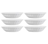 6er Set Piatto Fondo, Conchiglie Mynte Pure Bianco D.21cm Terraglia Ib Laursen