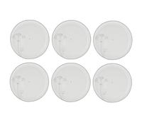 6er Set Piatto Torta Inspire Con Soffione Bianco Grigio D 19cm
