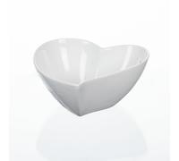 6er Set Porcellana Ciotola, Dekoschale Cuore D.14cm H.6cm Bianco SANDRA RICH
